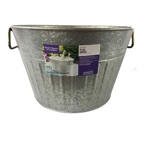 15 inch galvanized round tub